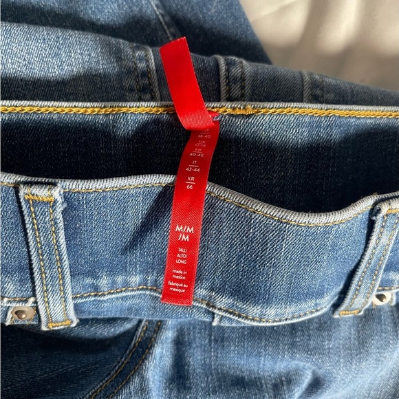 SPANX Seamed Font Wide Leg Jeans Women's Sz medium - Picture 6 of 8